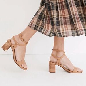 Madewell Loli Heel in Tan Leather